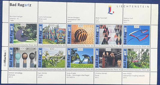 Liechtenstein – Kleinbogen „Bad Ragartz“ postfrisch