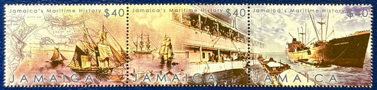 Jamaika - 3 Werte postfrisch "Maritime Geschichte Jamaikas"