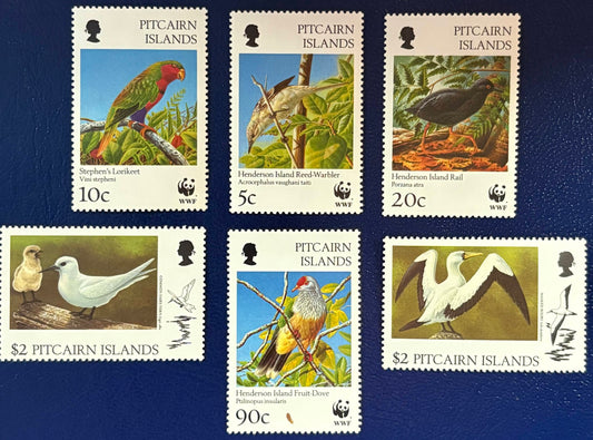 Pitcairn - 6 Werte postfrisch "Weltweiter Naturschutz:Vögel"