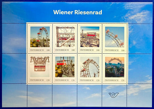 Das Wiener Riesenrad, Österreich  Kleinbogen 8 Werte
