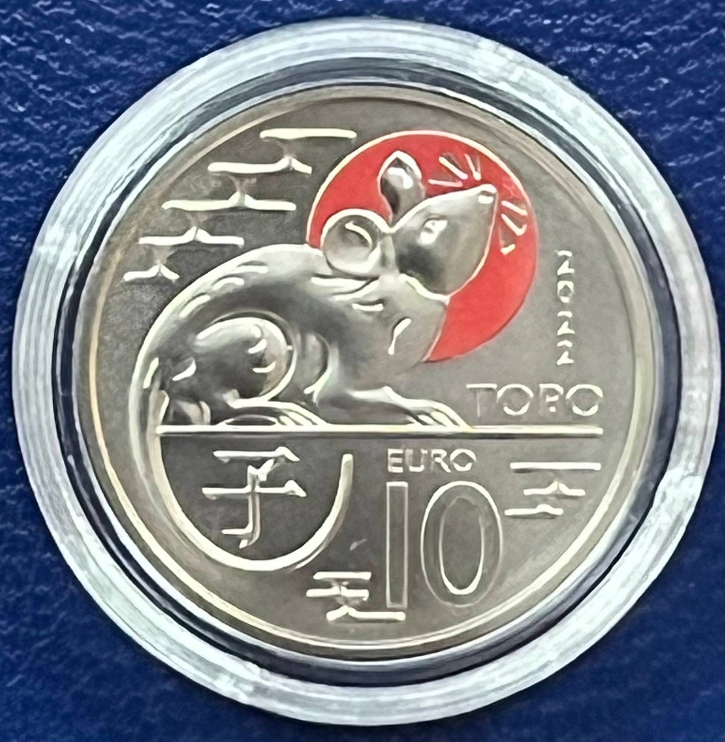 San Marino - 10 Euro Gedenkmünze 2022 Mondkalender: Ratte