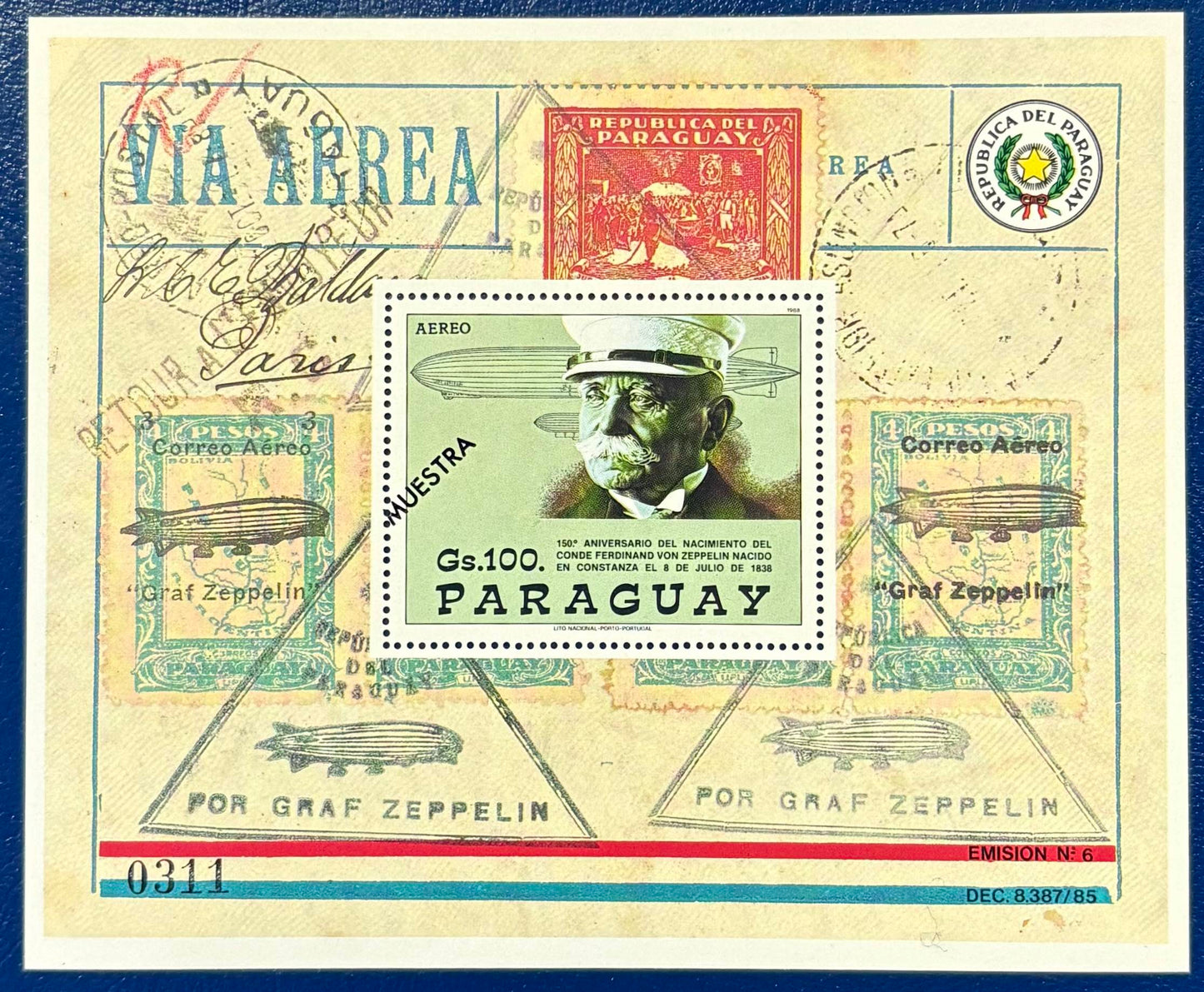 Pargaguay Block 452 150. Geb. Graf Zeppelin