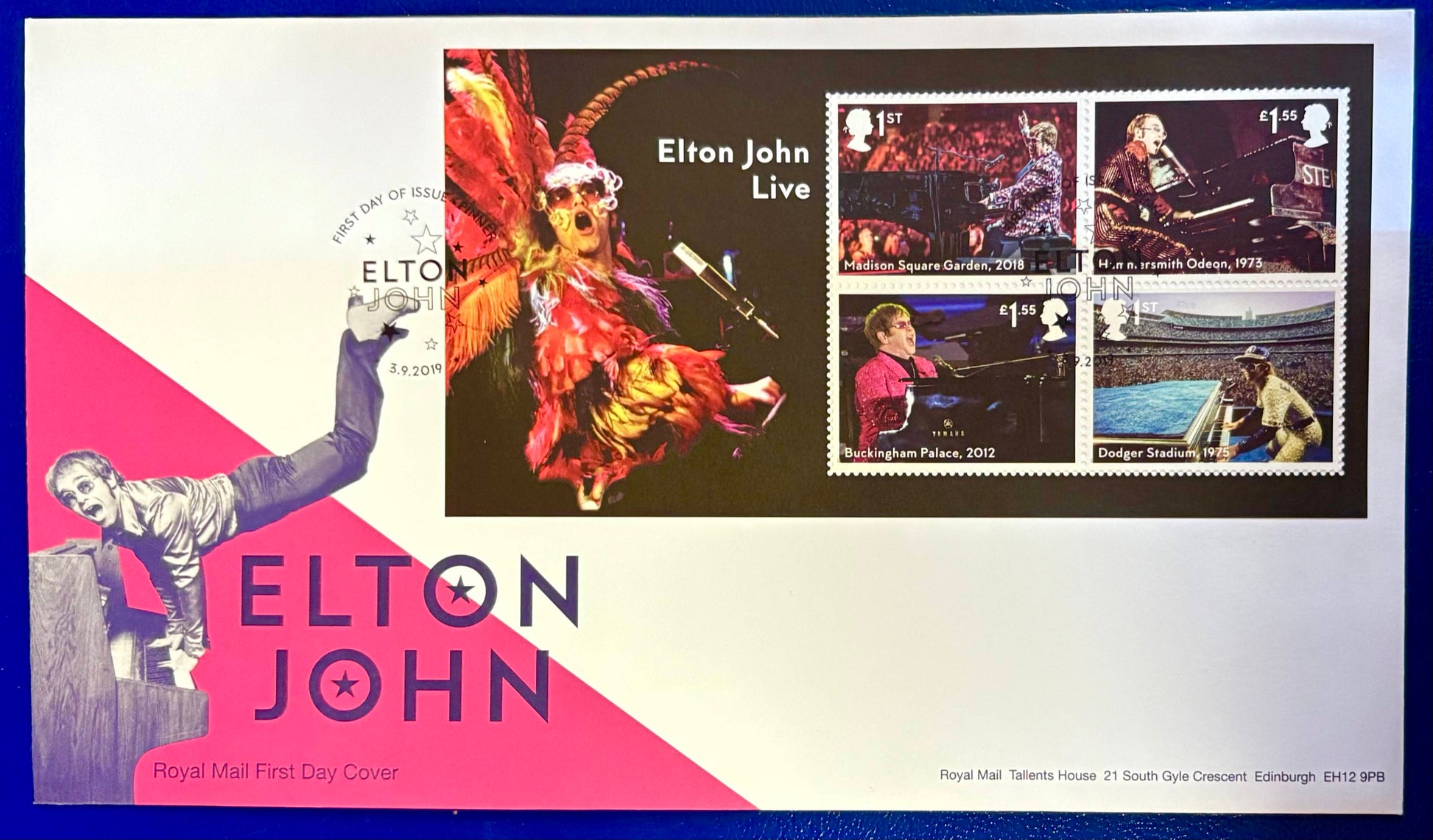 Großbritannien  - Ersttagsbrief Elton John "Live" – Ein exklusives Sammlerstück!