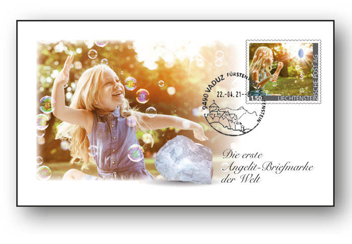 Edelsteine der Philatelie: ANGELIT-Ersttagsbrief, Liechtenstein