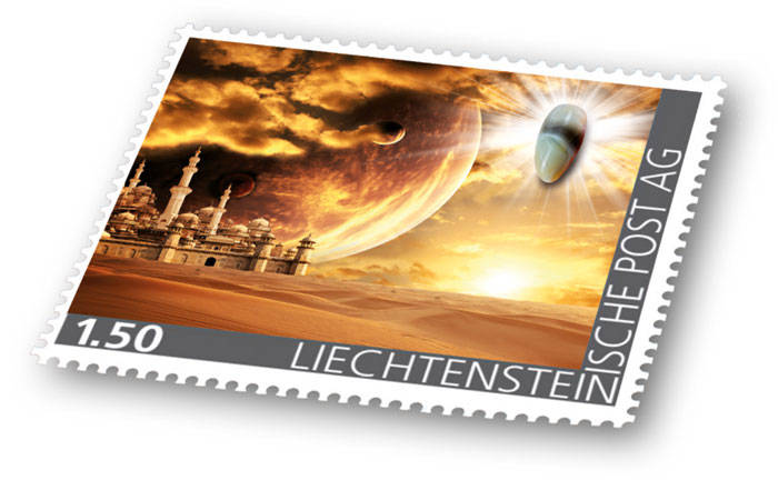 Edelsteine der Philatelie: BOTSWANA-ACHAT-Briefmarke postfrisch, Liechtenstein