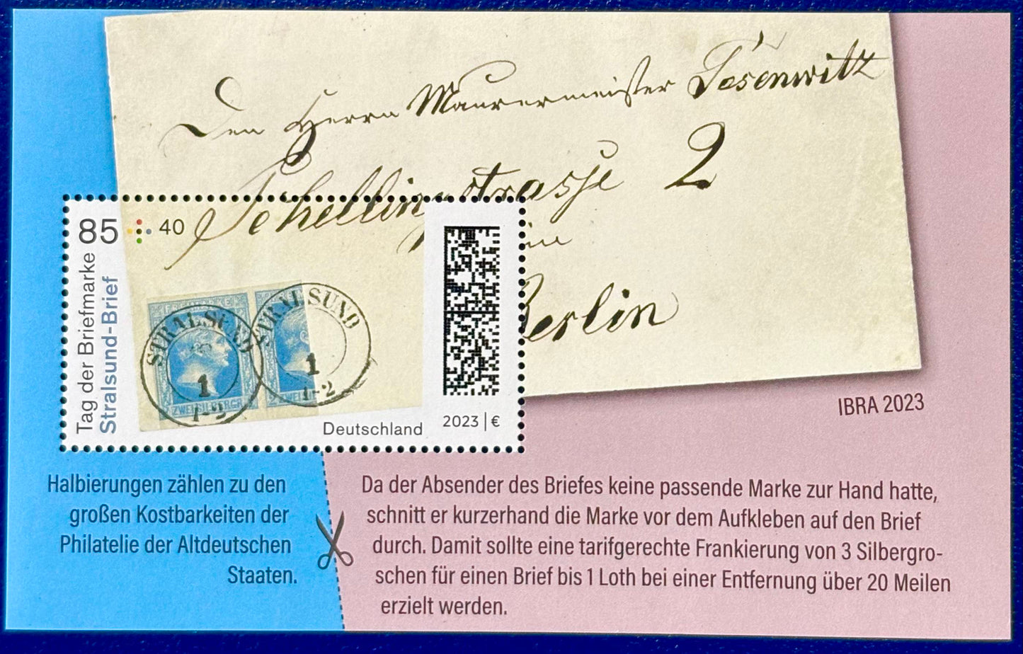 Deutschland Block Tag der Briefmarke 2023