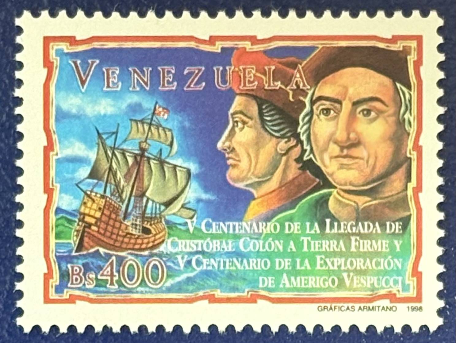 Venezuela - 1 Wert postfrisch Christoph Kolumbus