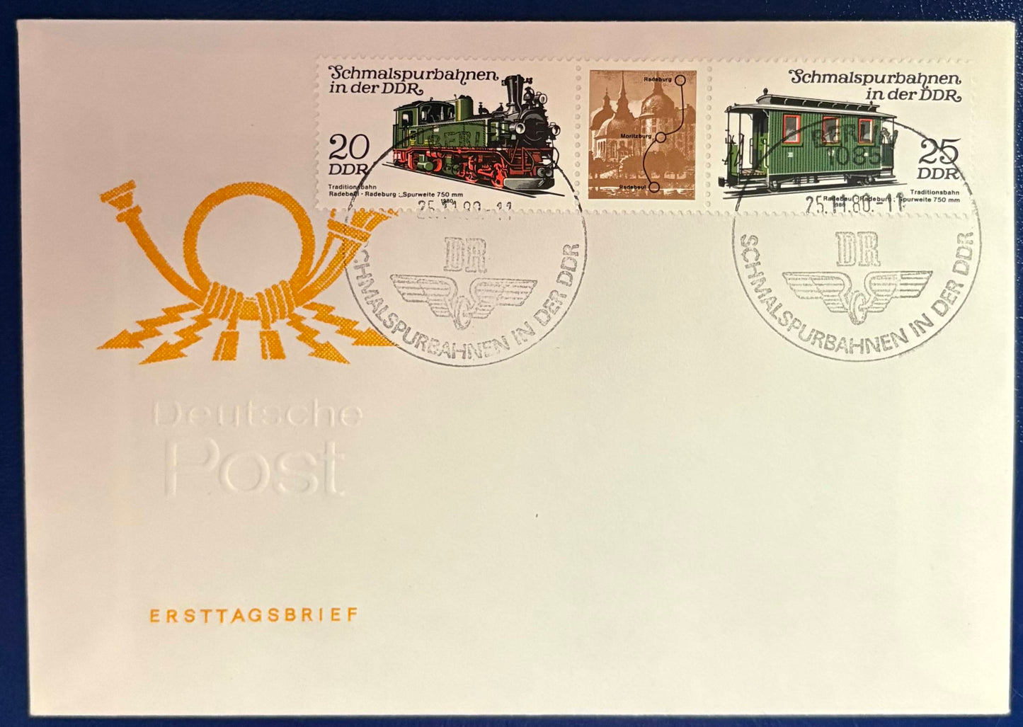 DDR - Ersttagsbrief Schmalspurbahnen 1980