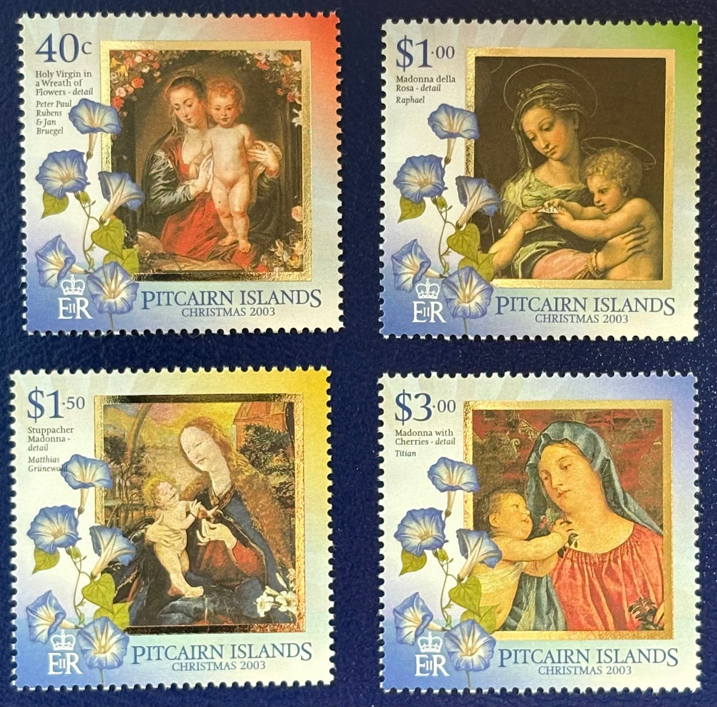 Pitcairn - 4 Werte postfrisch "Gemälde - Weihnachten"