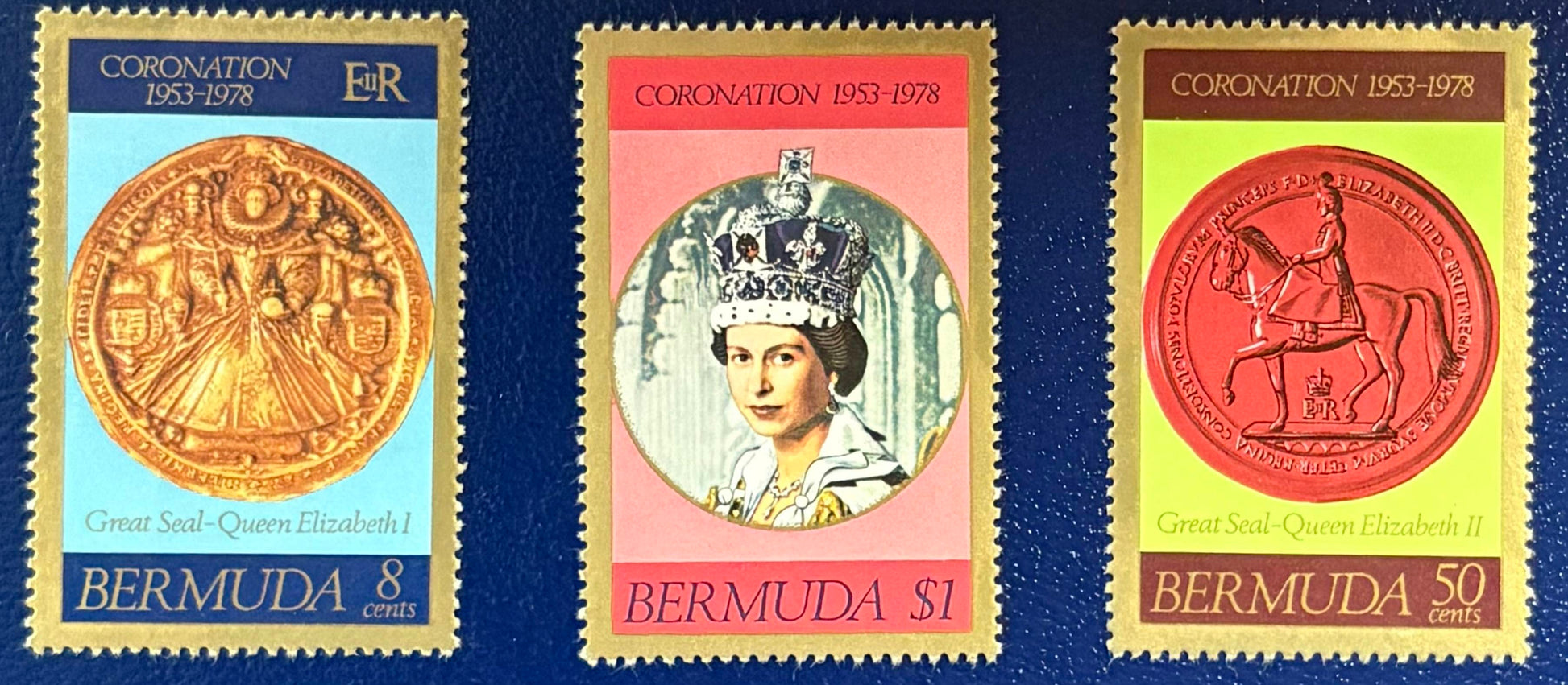 Bermuda - 3 Werte postfrisch "25. Jahrestag der Krönung von Königin Elisabeth II,"