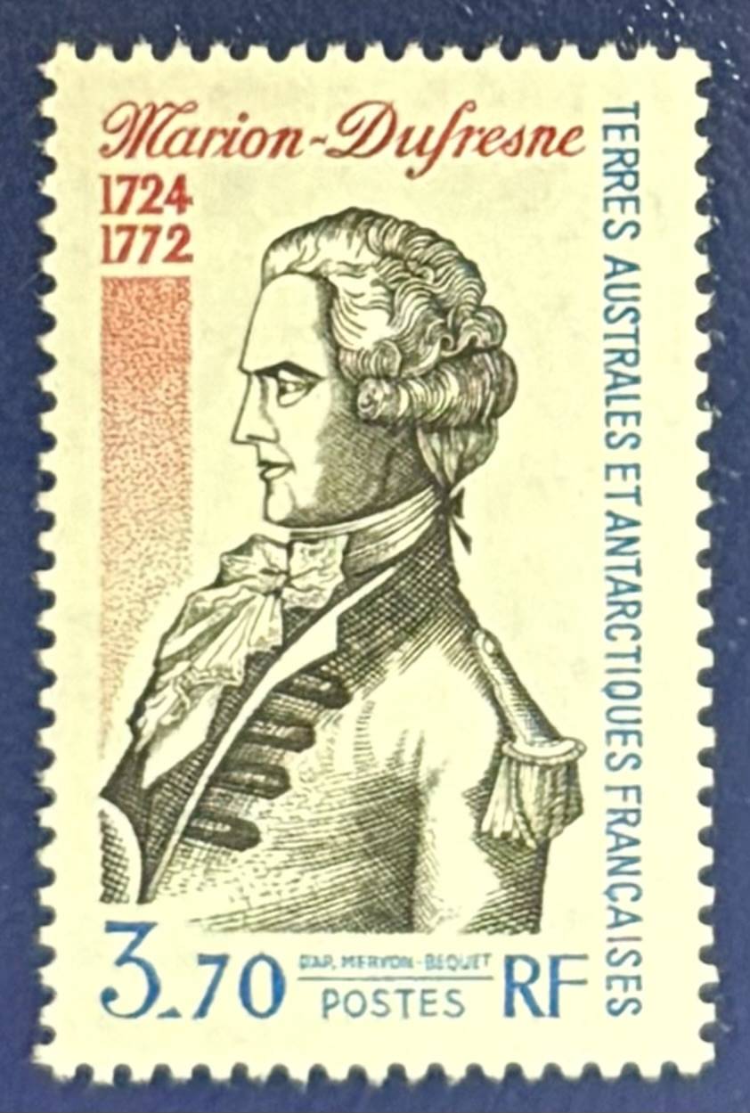 Französische Gebiete in der Antarktis - Einzelwert "220. Todestag von Marc-Joseph Marion-Dufresne""