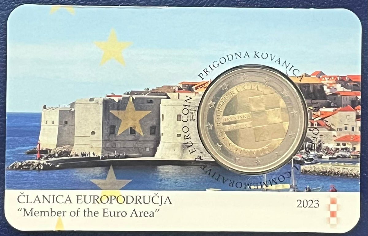 Kroatien 2023 – 2 Euro Gedenkmünze „Einführung des Euro“ in CoinCard