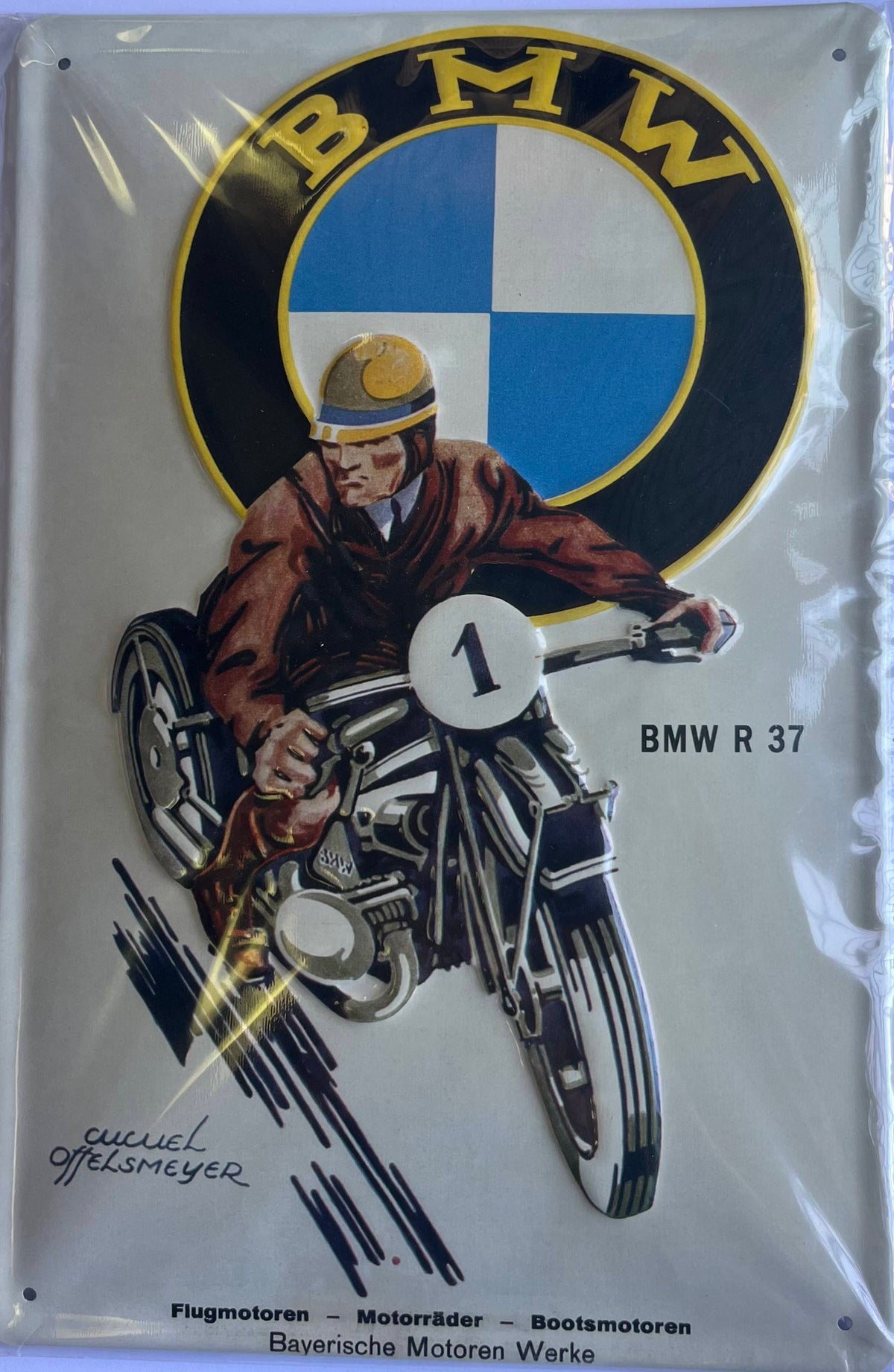 Blechschild – BMW R 37