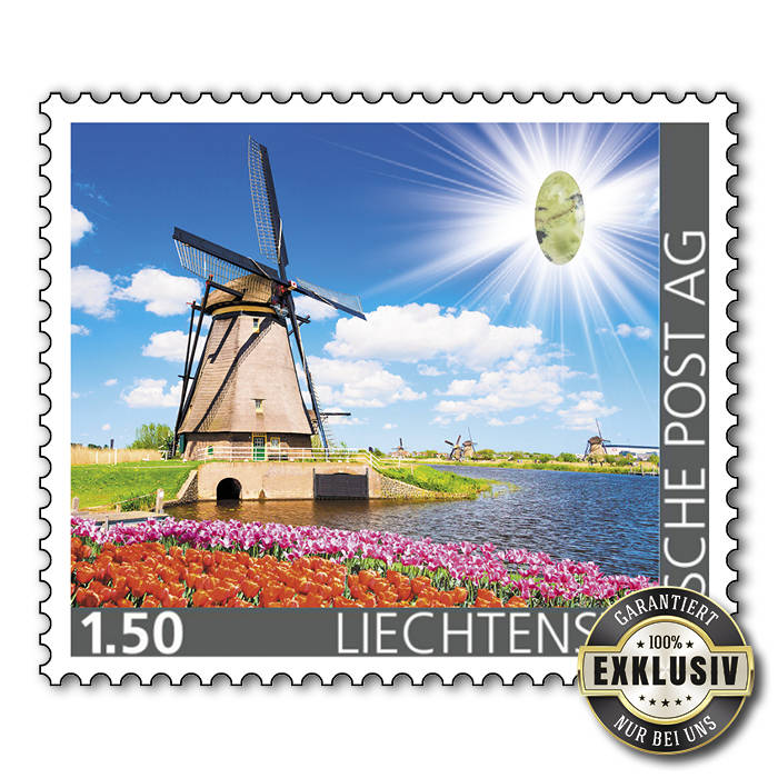 Edelsteine der Philatelie: SERPENTIN-Briefmarke postfrisch, Liechtenstein