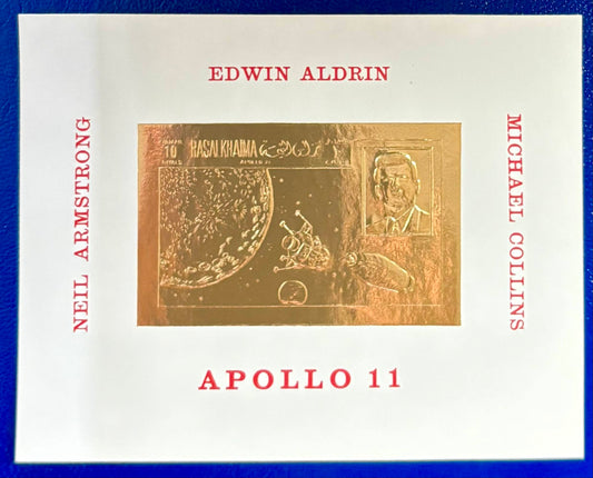 Goldene Apollo 11 Block