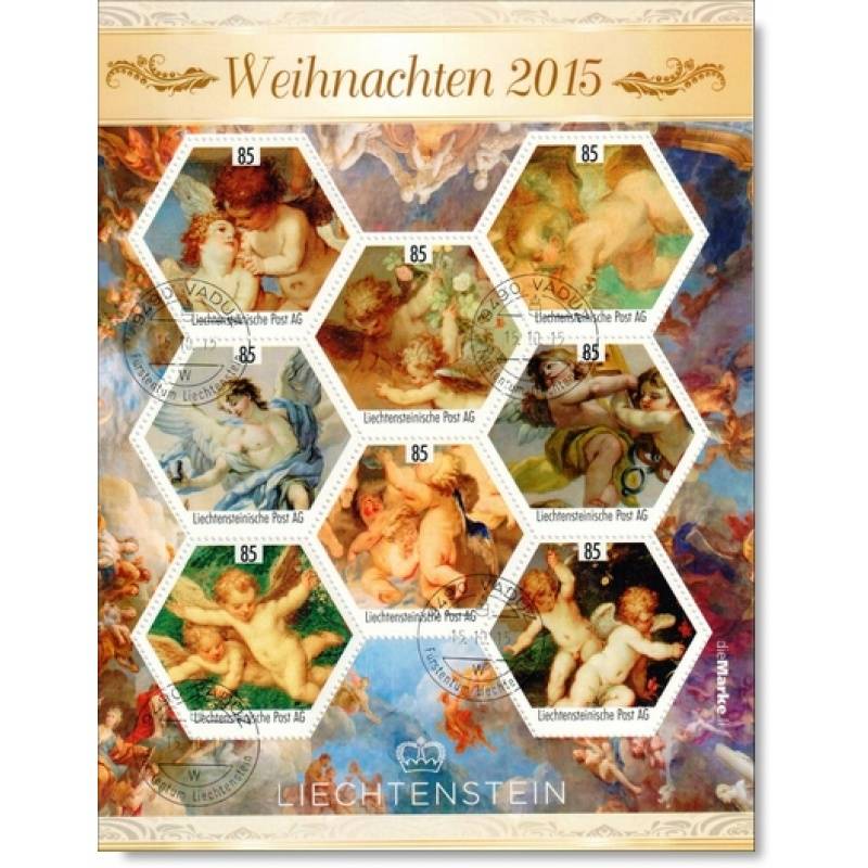 Liechtenstein -Weihnachten 2015, Peter Paul Rubens - Kleinbogen - Block gestempelt