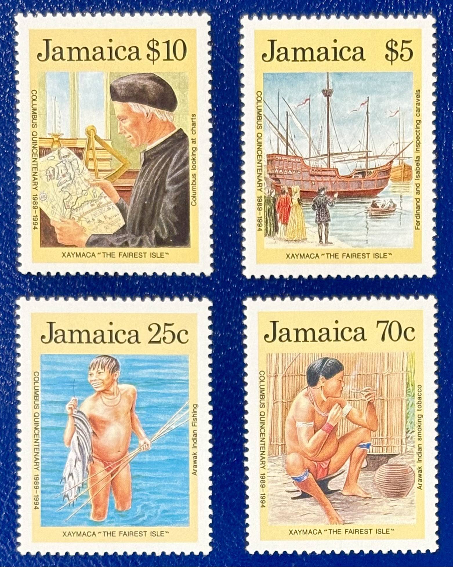 Jamaika - 4 Werte postfrisch "Entdeckung von Christoph Kolumbus"
