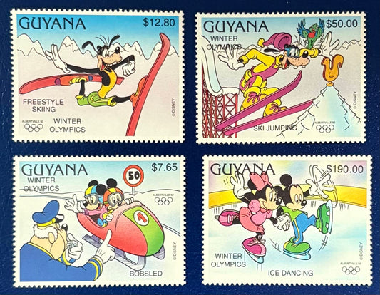 Micky und Goofy bei den Olympischen Winterspielen Albertville 1992