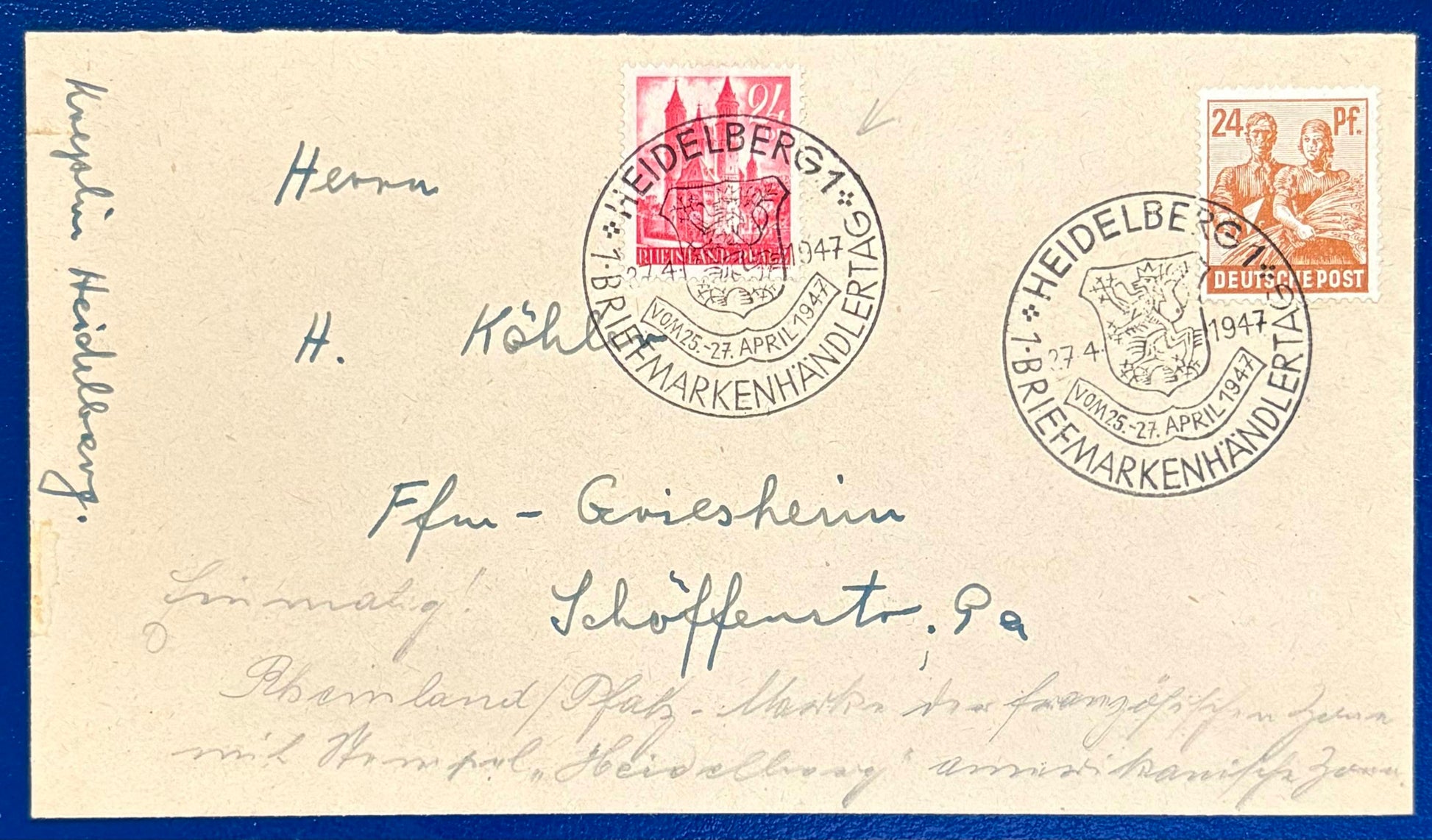Schöne Mischfrankatur Rheinland Pfalz