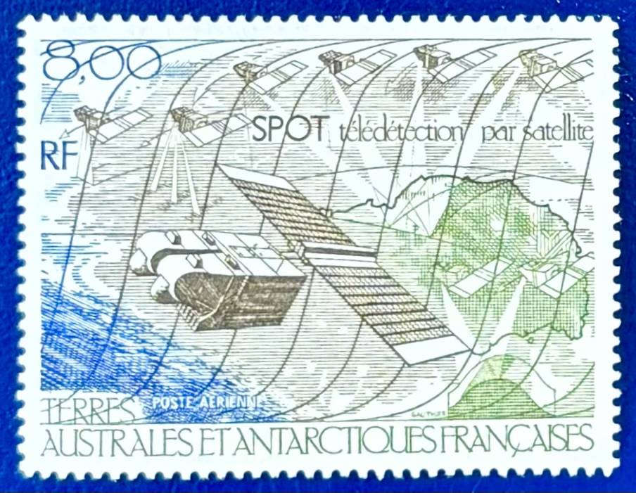 Französische Gebiete in der Antarktis - 1 Wert postfrisch "Inbetriebnahme des Erderkungssatelliten"
