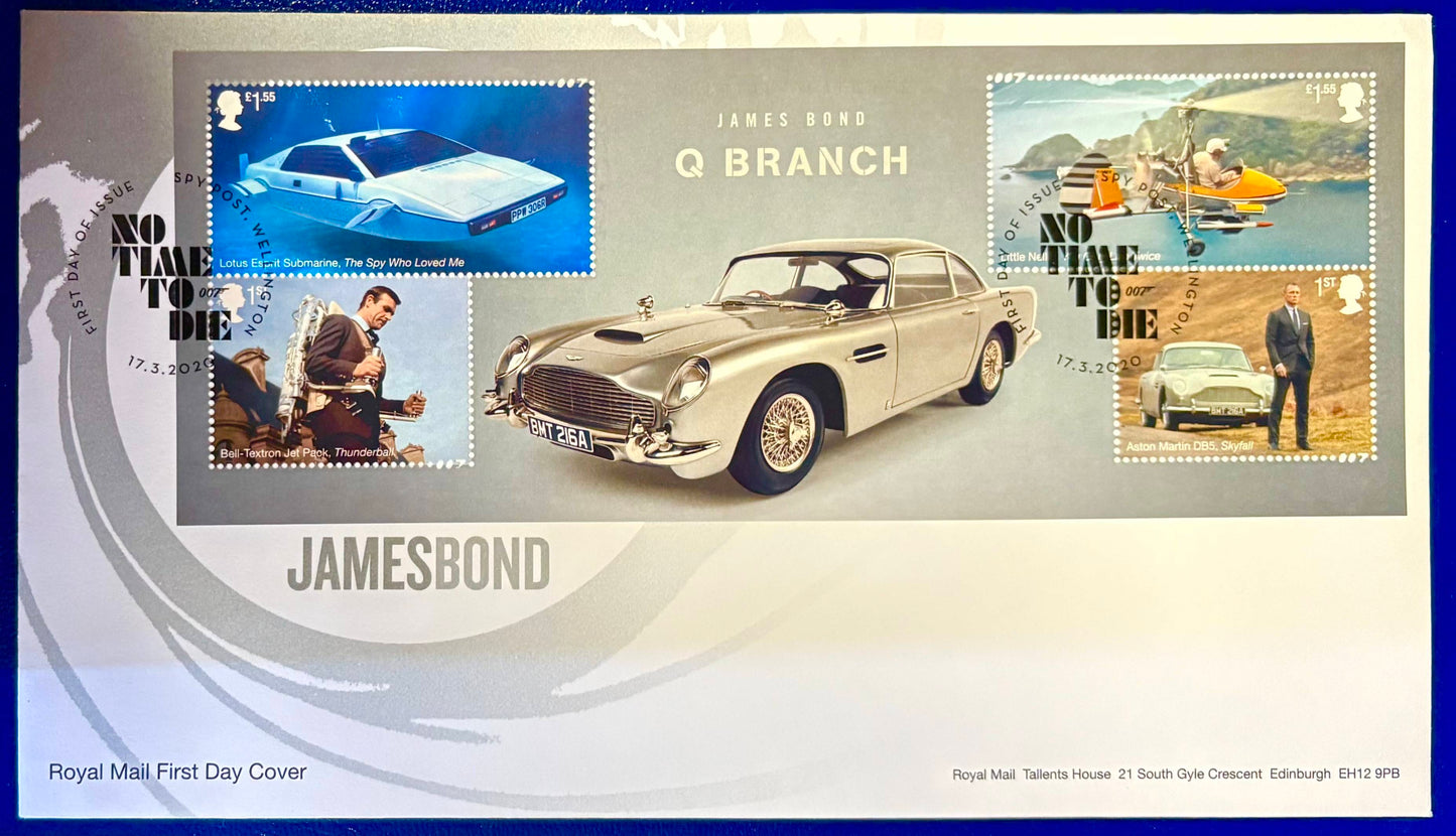 JamesBond  - Ersttagsbrief "NO TIME TO DIE"
