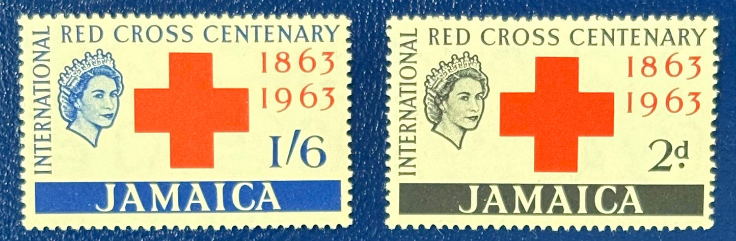 Jamaika - 2 Werte postfrisch "100 Jahre Internat. Rotes Kreuz"