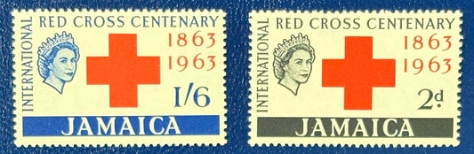Jamaika - 2 Werte postfrisch "100 Jahre Internat. Rotes Kreuz"