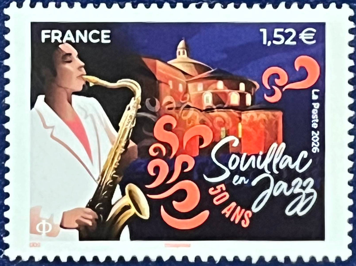 Frankreich - 1 Wert postfrisch - Souillac en Jazz - 50 Jahre
