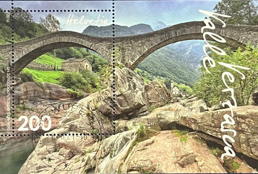 Schweizer Blockausgabe Katalog-Nr. 61 – „Verzascatal“ – gestempelt