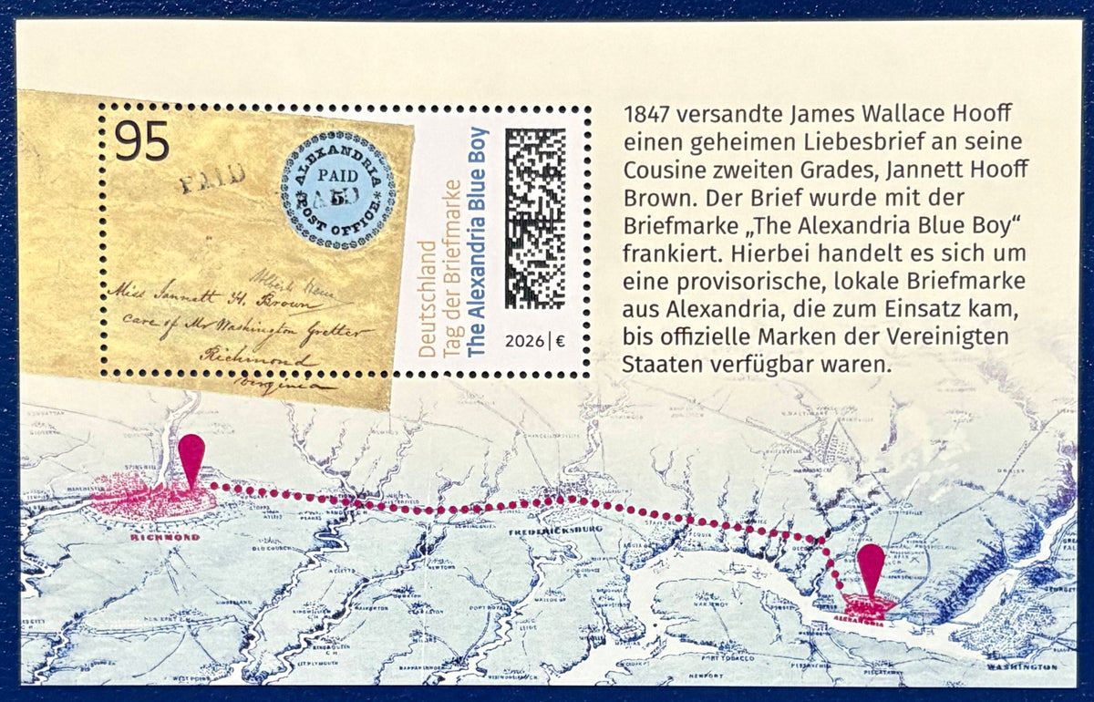 Block Alexandria "Blue Boy" und der Liebesbrief