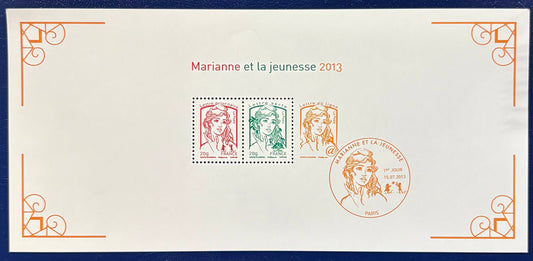 Seltener Luxusblock "Marianne et la jeunesse "