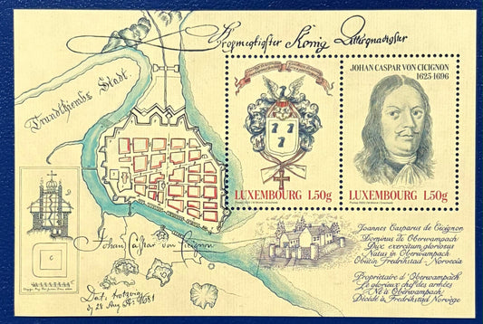 Luxemburg - 400 Jahre Jean-Gaspard de Cicignon – ein Stück Geschichte in edler Philatelie!