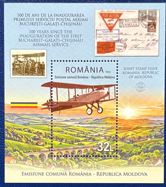 100 Jahre Luftpost von Bukarest nach Chisinau in der Republik Moldau