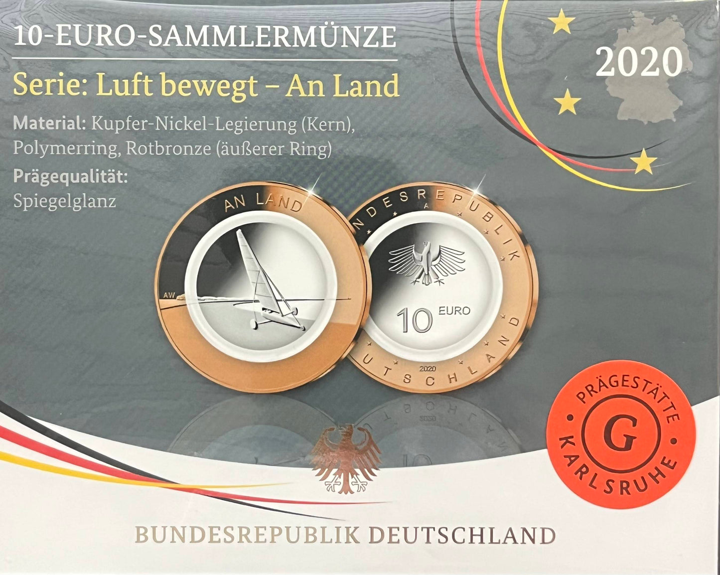 Deutschland - 2 Euro-Sammlermünze Serie Luft bewegt - An Land "G"