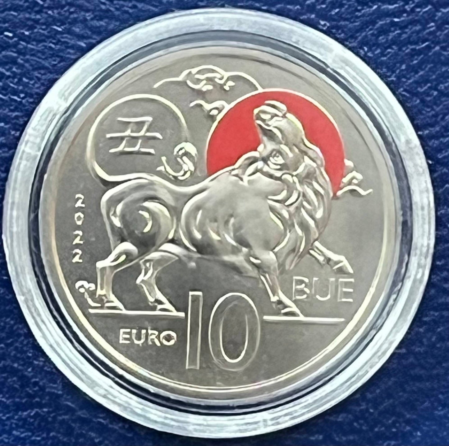 San Marino - 10 Euro Gedenkmünze 2022 Mondkalender: Ochse