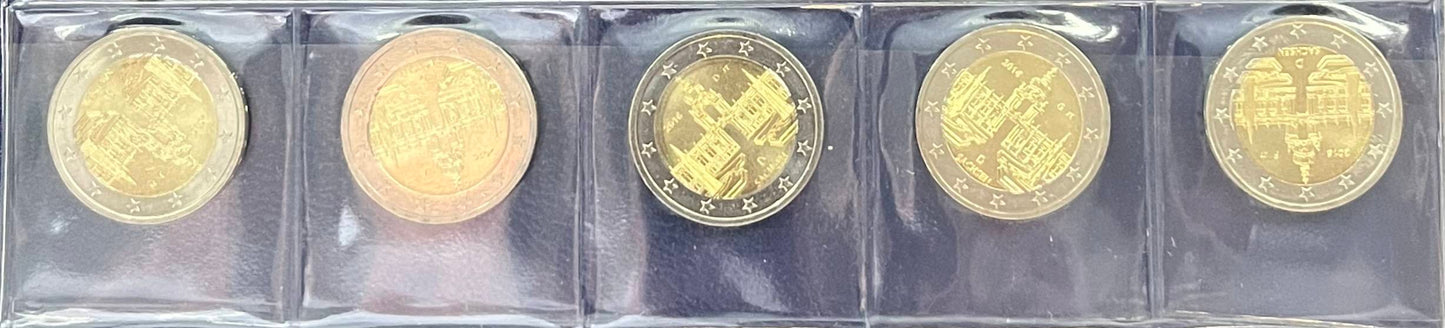 2-Euro-Gedenkmünzenset 2017 – Porta Nigra Rheinland-Pfalz – 5 Prägezeichen