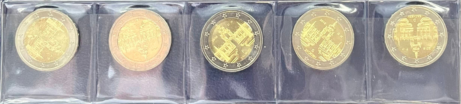 2-Euro-Gedenkmünzenset 2017 – Porta Nigra Rheinland-Pfalz – 5 Prägezeichen