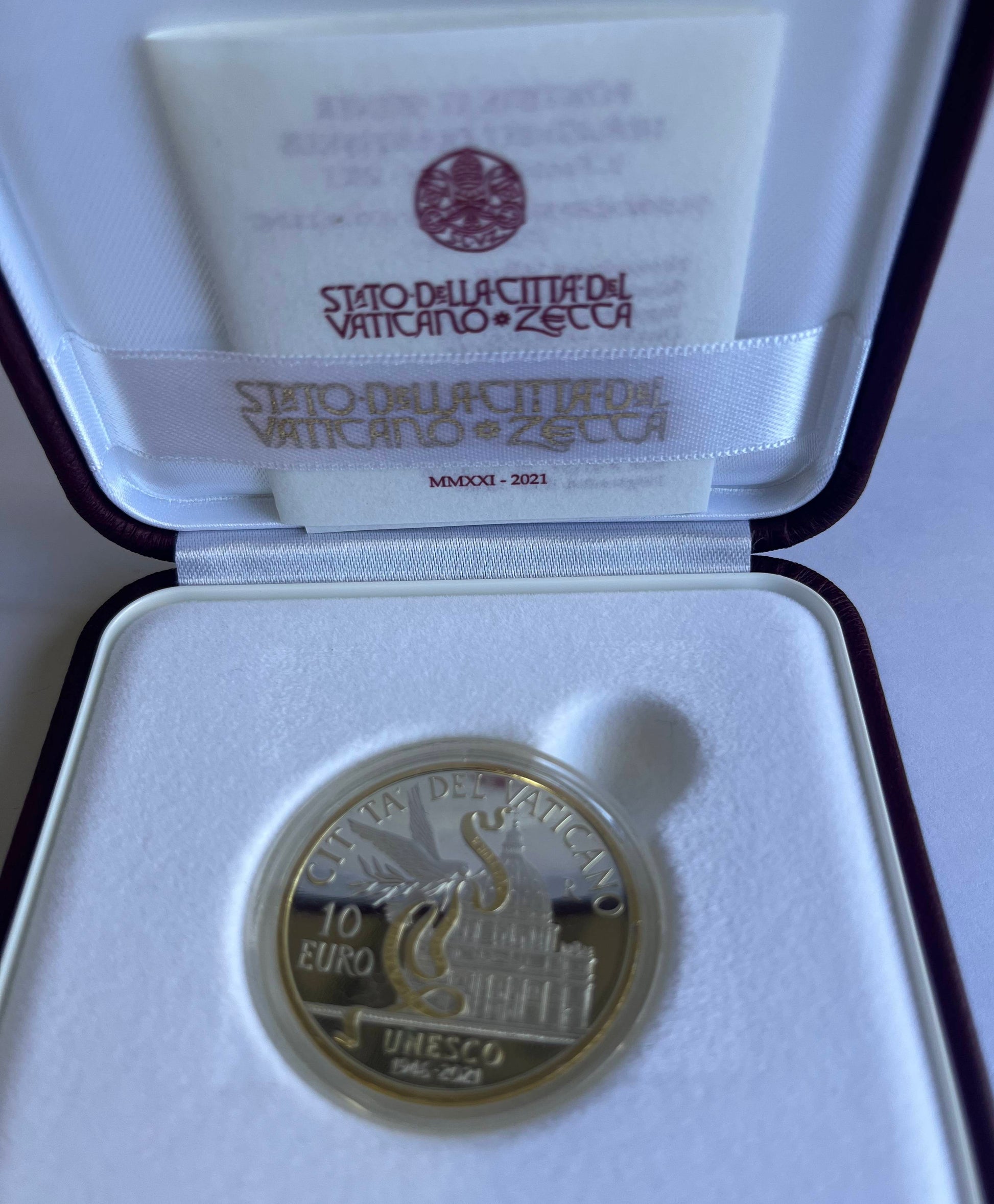 Vatikan - 10-Euro-Silbermünze 75-jährige Jubiläum der UNESCO