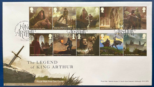 Großbritannien – Ersttagsbrief „The Legend of King Arthur“