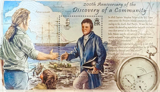Pitcairn - Block 49 postfrisch "200 Jahre Wiederentdeckung von Pitcairn"